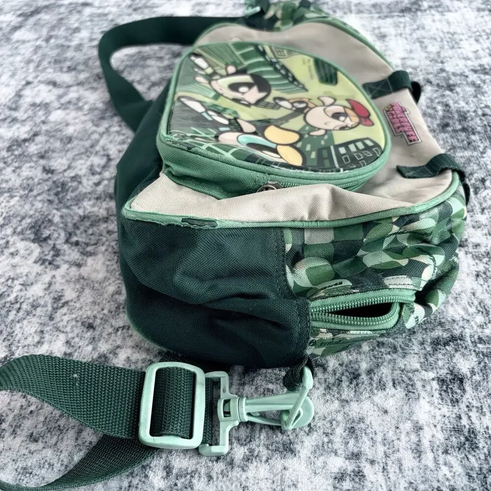 Rough Condition Vintage Y2K Powerpuff Girls Travel Crossbody Tote‎ Bag Kids Rare